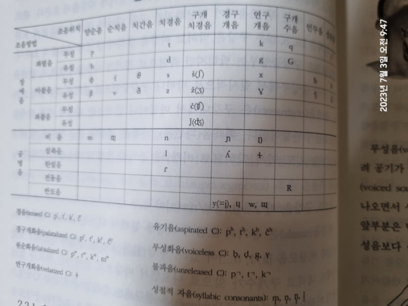 한국어 음운론 자음 모음 공명음 장애음 음운변동 : 네이버 블로그