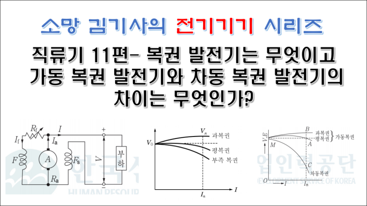  직류기 11편 - 복권 발전기는 무엇이고 가동 복권 발전기와 차동 복권 발전기의 차이는 무엇인가?