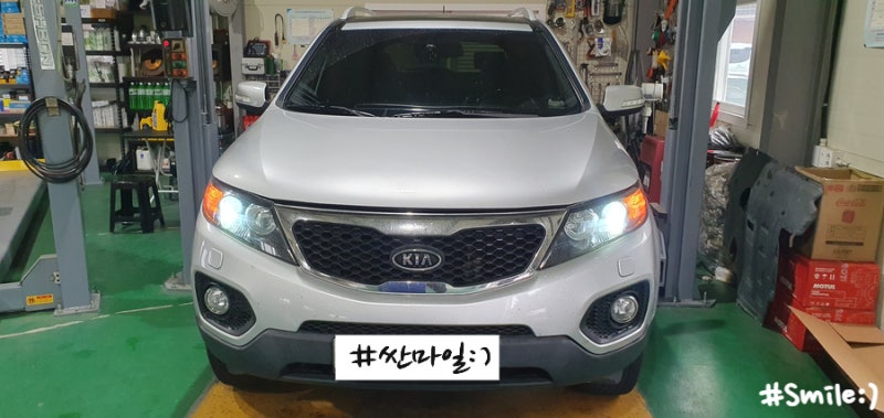 #싼마일 #기아 #쏘렌토R #등속조인트교환 #허브베어링교환 #쇼버교환 #엔진오일교환 #경정비 #....