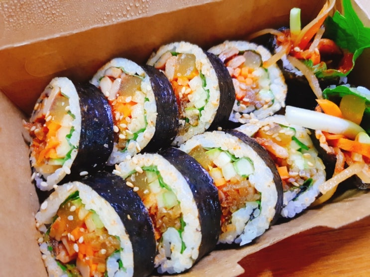  [파주 김밥 맛집] 가까운소풍김밥연가에서 먹어본 라볶이 참치 제육 계란 오징어김밥