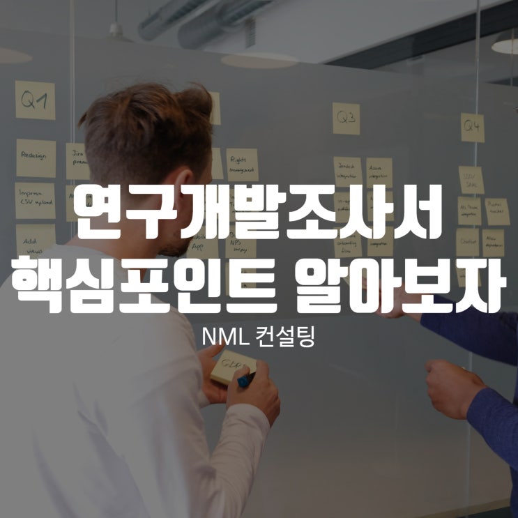  연구개발 조사서, 핵심 포인트를 알아보자!