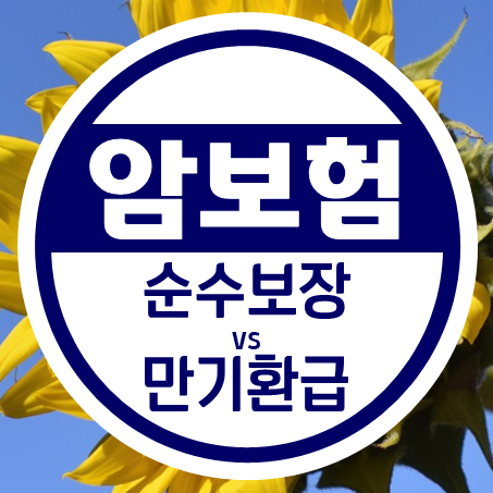  순수보장형암보험 가격과 만기환급형암보험 금액 확인 후 선택하세요.