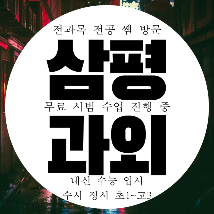  성남 분당 삼평동 영어과외 성남시 분당구 삼평 수학과외 고등 중등