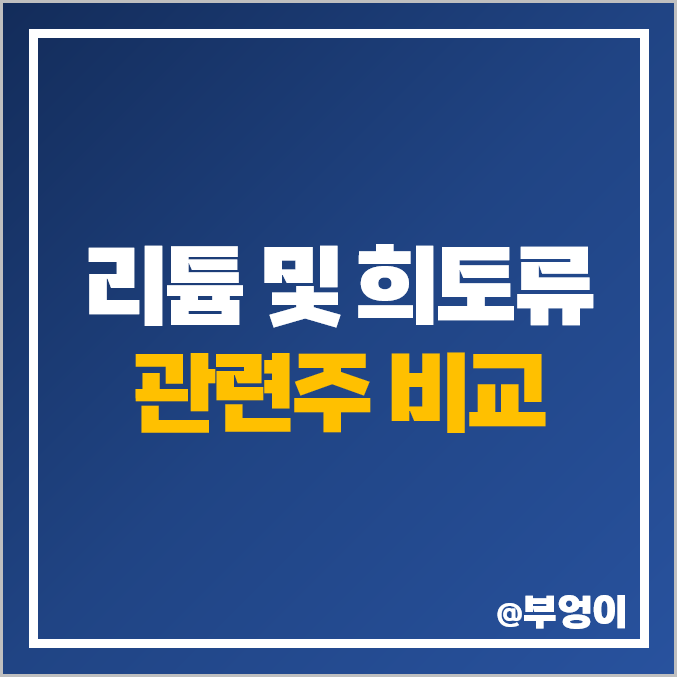 리튬 희토류 관련주 비교 : 동국알앤에스 삼화전자 주식 주가 리튬 희토류 관련주 비교 : 동국알앤에스 삼화전자 주식 주가