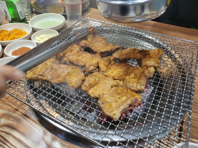 강촌 숯불 닭갈비 상봉역맛집 추천 상봉 숯불닭갈비