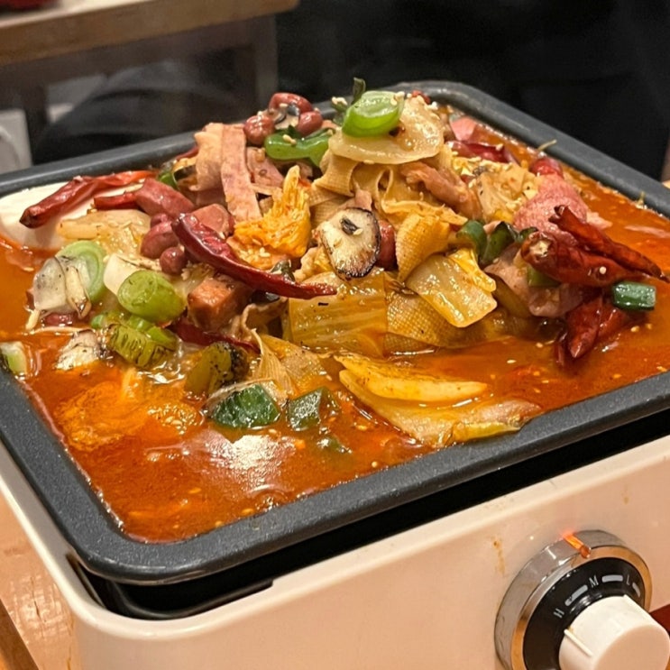  강남 또간집 마라전골 '천진영감' 콘튀김& 땅콩빙수