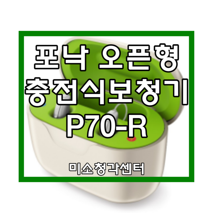  포낙 오픈형 충전식보청기 P70-R로 지원금 신청 만족한 후기