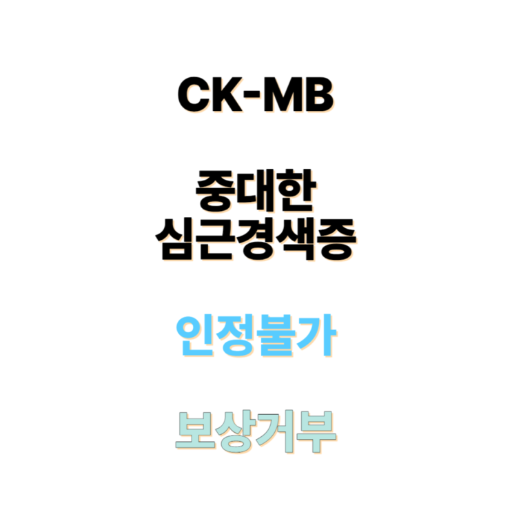 중대한심근경색증 CI보험, I21 진단서, CKMB 수치가 없다는 이유로 보험금 지급거절?