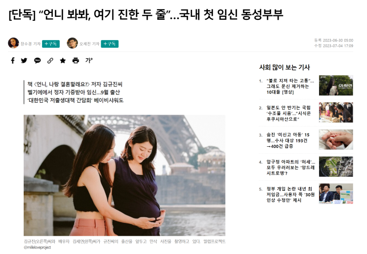  레즈비언의 임신과 입양