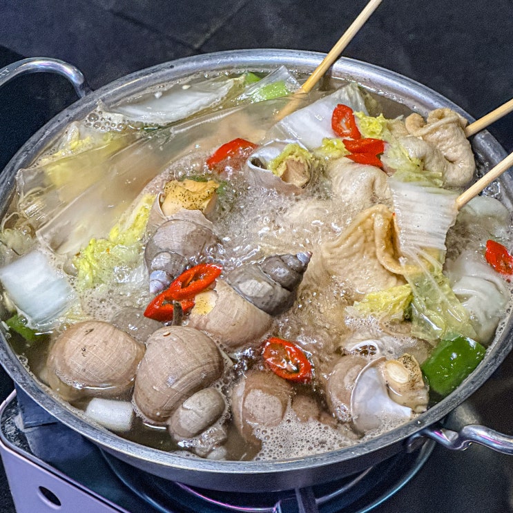 광주 운천역 술집 '수작' 백골뱅이탕 맛집