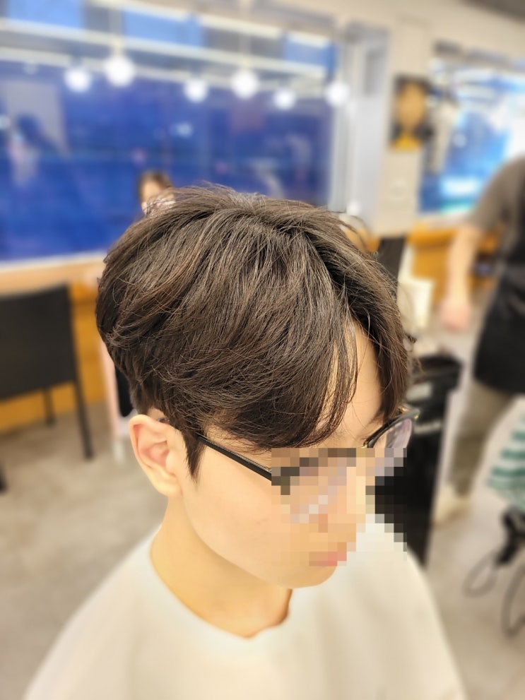  부경대미용실? 10대 남성 아이롱펌 실제 성공 후기