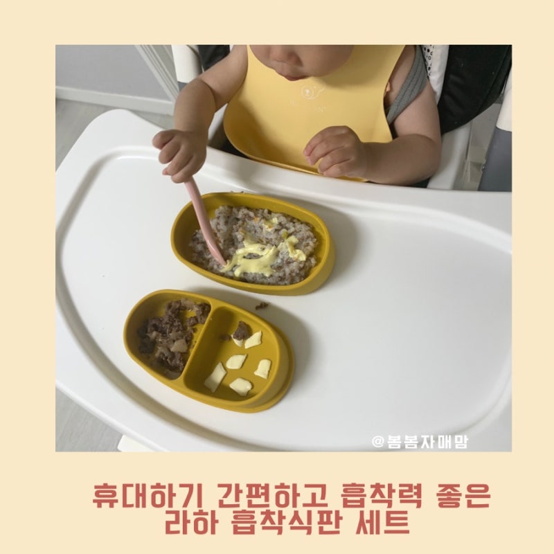 아기 흡착식판 분석 이유식 식판 돌아기 흡착식판 휴대하기 간편한 유아식판