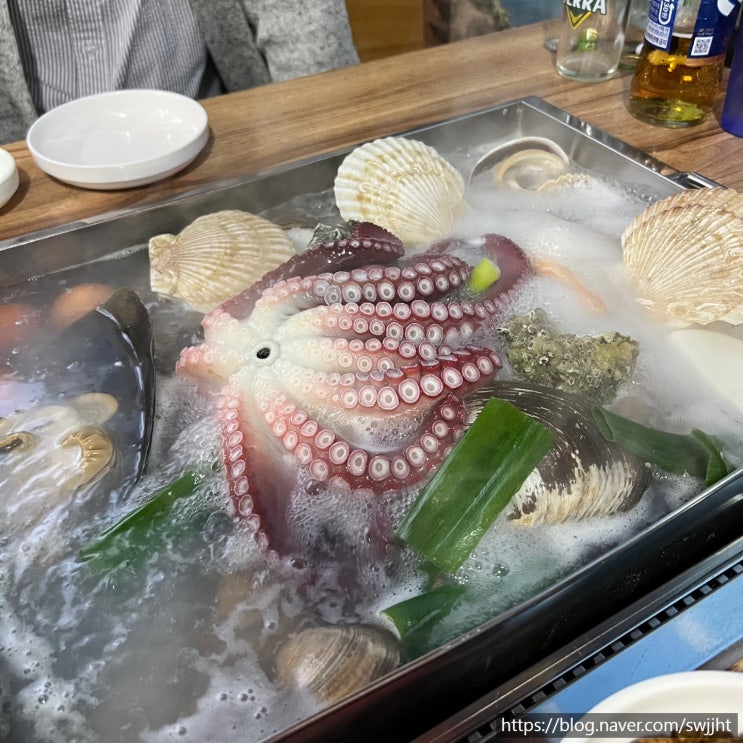  [구디] '싱싱해요포차' 명품 조개찜 겁나 실하네?