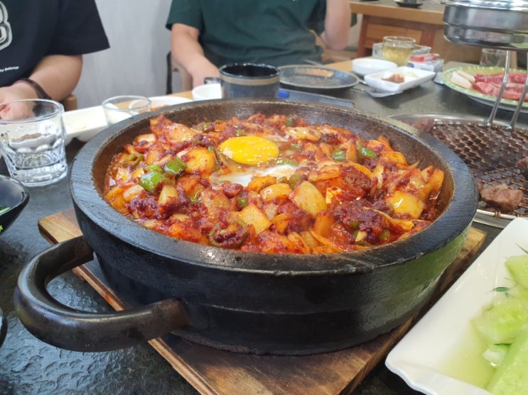  에덴 숯불구이 돌판두부  - 연태 개발구 티엔마 호텔 근처 한식당