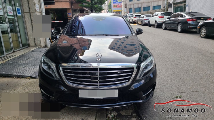  벤츠s클래스 w222 전기형 직수입 aux기능이 없어 불편함을 aux생성으로 차량스피커로 감상