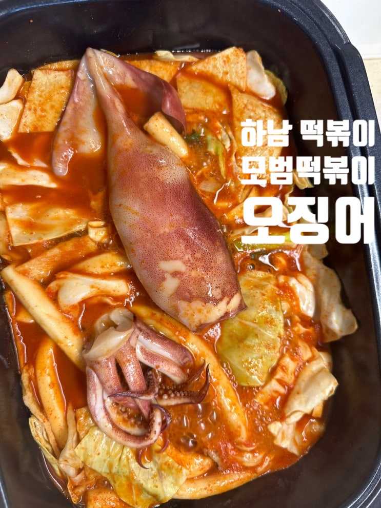  하남시청맛집 모범떡볶이 1976 통오징어 한마리