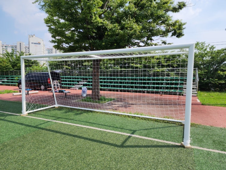  [날개스포츠] 화성ㅇㅇ학교 축구골대 도색, 축구골대 보수 작업