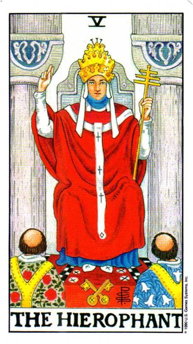  5. 교황(The Hierophant) 타로카드 해석 타로 수강 타로 교육 사주 타로 전화 타로 전화 사주