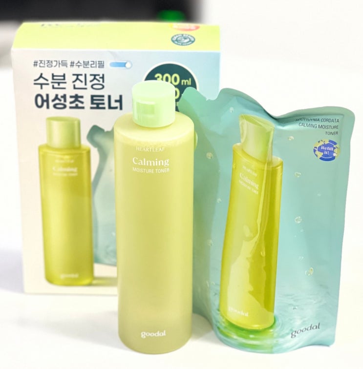  구달 (gooal) [1+1 기획] 맑은 어성초 진정 토너 리필에디션 (본품300ml+리필300ml) 내돈내산 리뷰