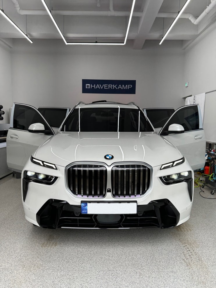  대전 썬팅 2023 BMW X7 40i Xdrive 하버캠프 세라믹본드 천안에서 오신 후기
