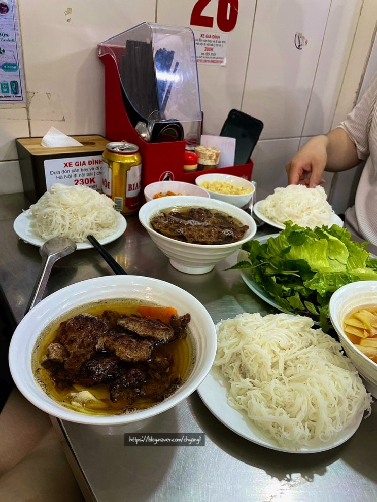  하노이 오바마분짜로 유명한 흐엉리엔 위치/메뉴/가격/후기