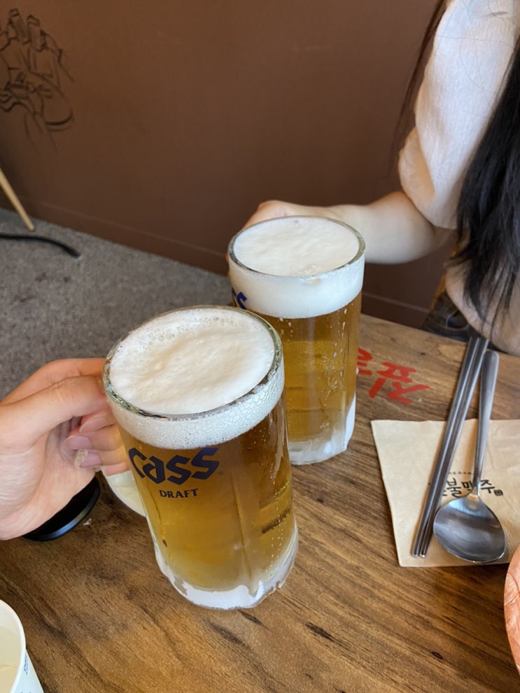  구월동 모임장소 추천 짚불맥주에서 맥주 한잔말고 두세네잔