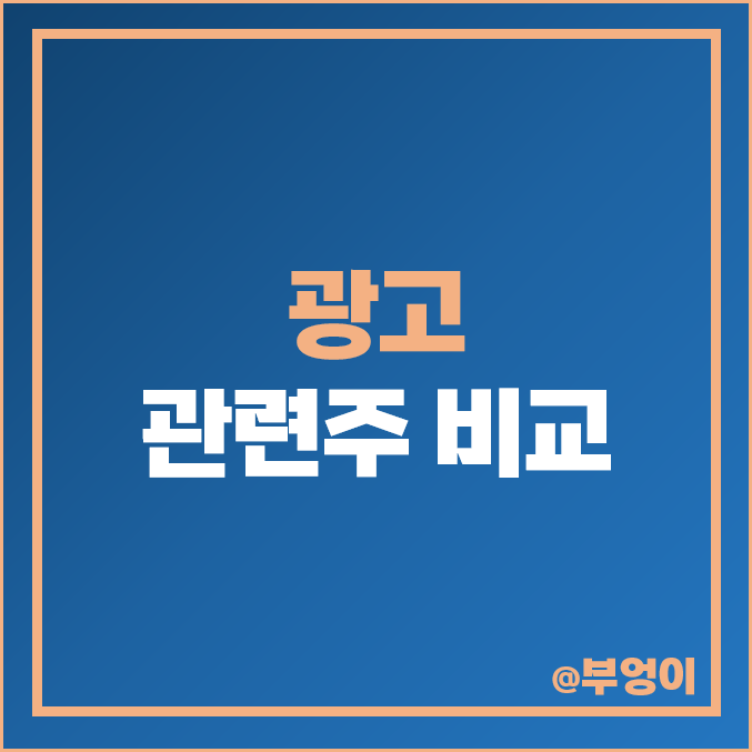 광고 관련주 : 와이즈버즈 플레이디 모비데이즈 주식 주가 비교