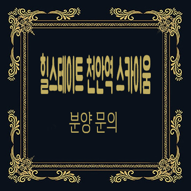 힐스테이트 천안역 스카이움 미분양아파트 줍줍 타입별 분양가 문