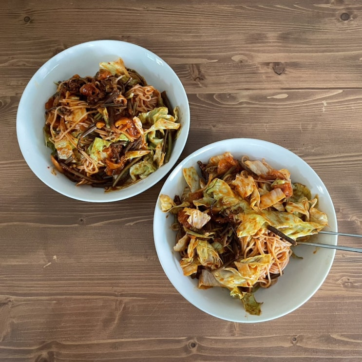  레시피_고사리장아찌 비빔국수