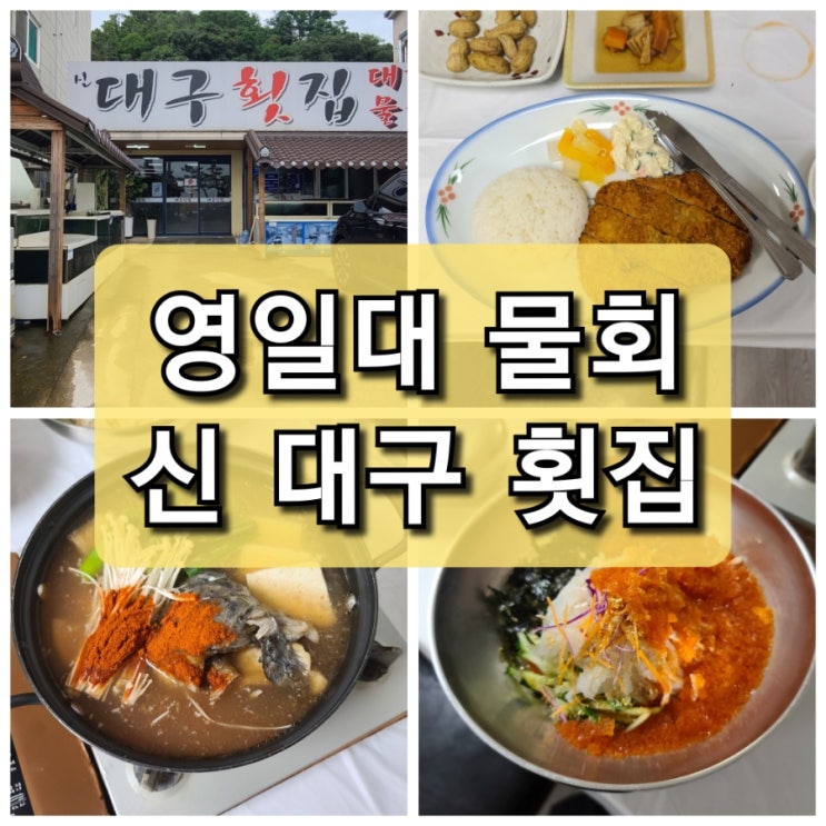  【포항 영일대】 "신대구 횟집"/참가자미물회맛집/어린이메뉴있음/주차장있음