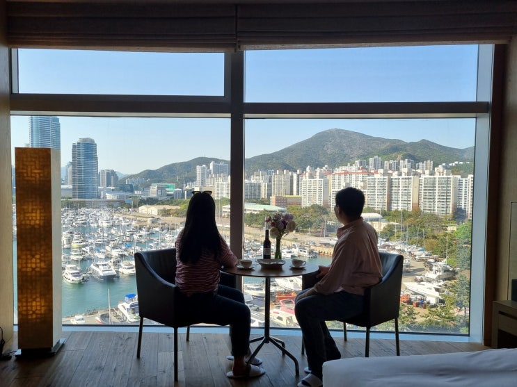 부산 여행 추천 호텔 파크하얏트 디럭스 요트경기장뷰