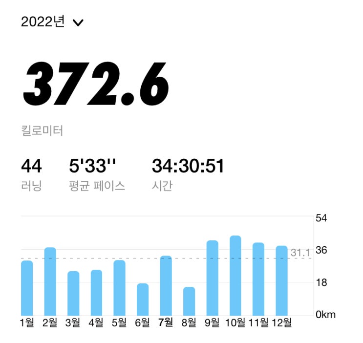  Running 목표와 짧은 History