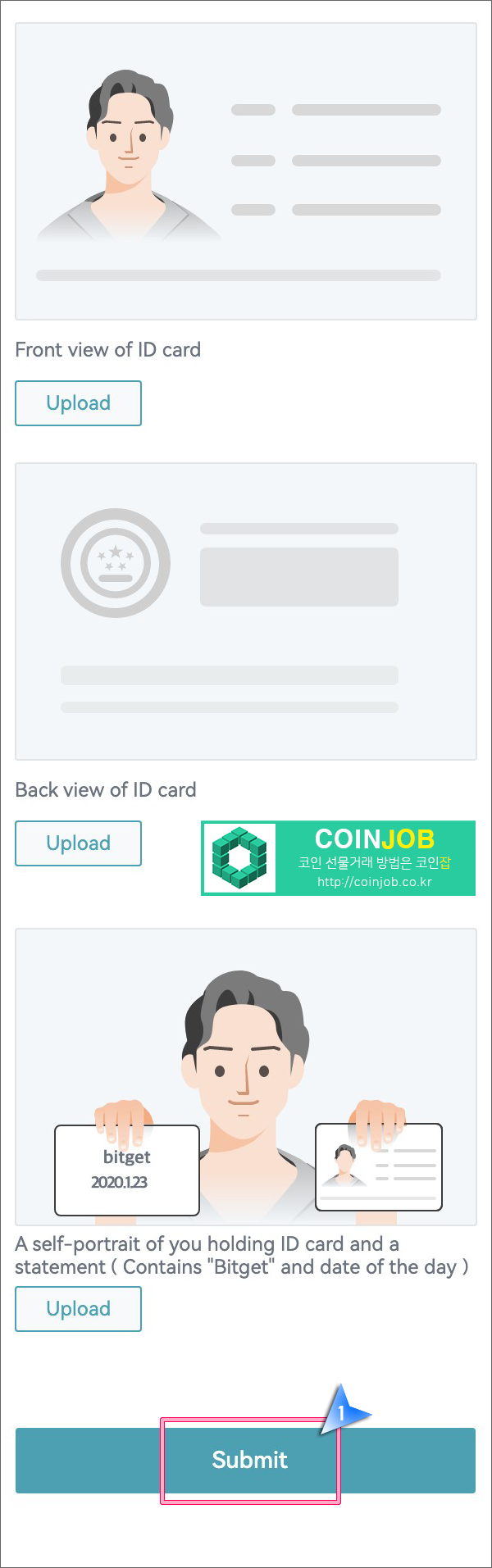 비트겟(Bitget) 앱 - 왕초보를 위한 KYC 인증 따라하기 : 네이버 블로그