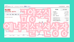  금양 주가 전망 아파트 에너지 솔루션 상장
