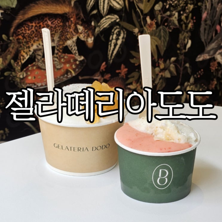  잠실 송리단길 젤라또 맛집 젤라떼리아 도도