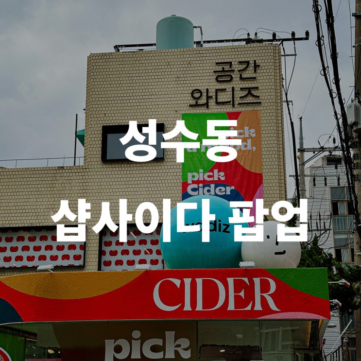  샵사이다 공간와디즈 팝업스토어 방문