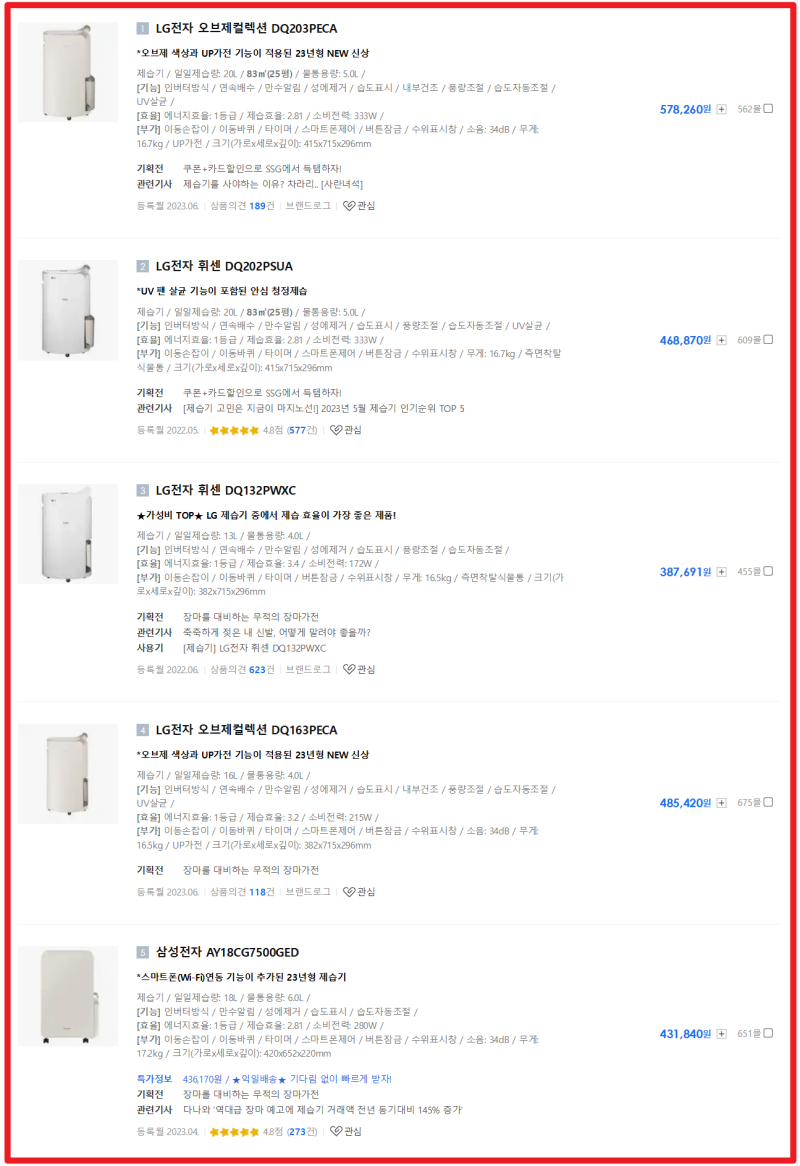 [지프맘/윈세이] 여름철 장마철 필수템 대용량 24L 제습기(개봉기)