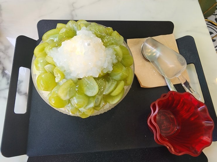  금커피별빙수 달달한 청포도 빙수 먹으며 더위 식혀요 / 고양시 화정