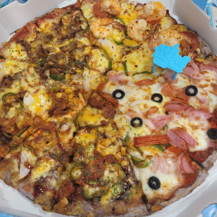  피자알볼로 마포점 퍼스널 쉬림프&핫치킨 골드피자 팔도피자