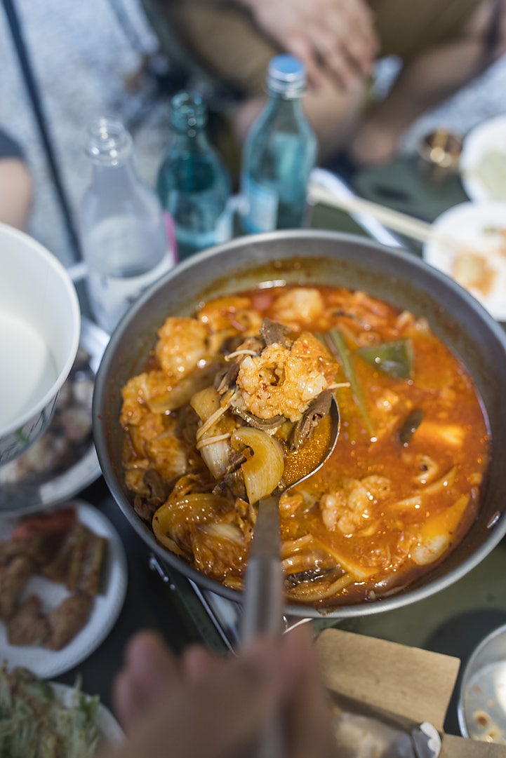  캠핑음식 밀키트 성수노루 곱창 전골 간편조리 밀키트 추천