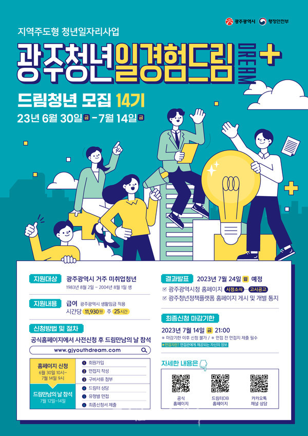  광주광역시 12∼14일 광주청년 일경험드림 만남의 날 개최