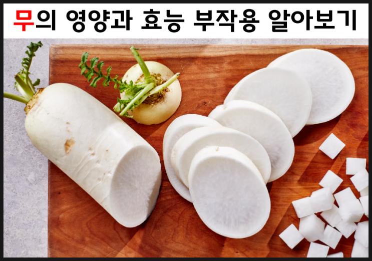  무의 영양과 효능 부작용을 알아보자