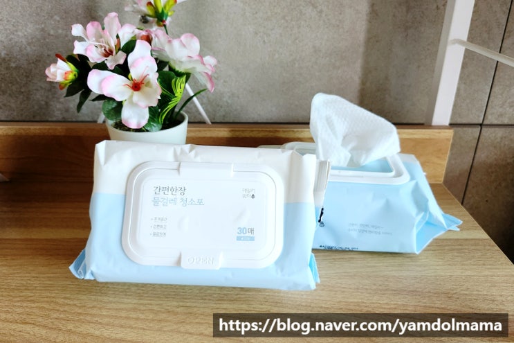  먼지제거를 위한 걸레티슈 데일리워터 물걸레청소포