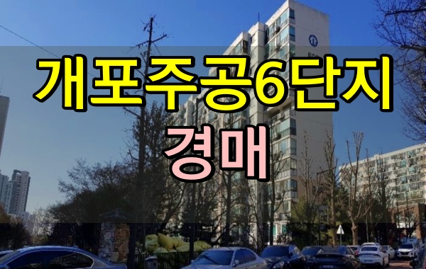  개포주공6단지 경매 32평 조합원 강남구재건축아파트