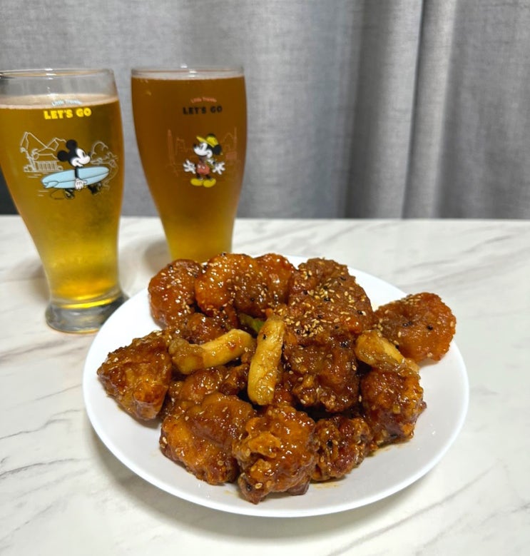  산본시장 맛집 교동닭강정 & 새우강정