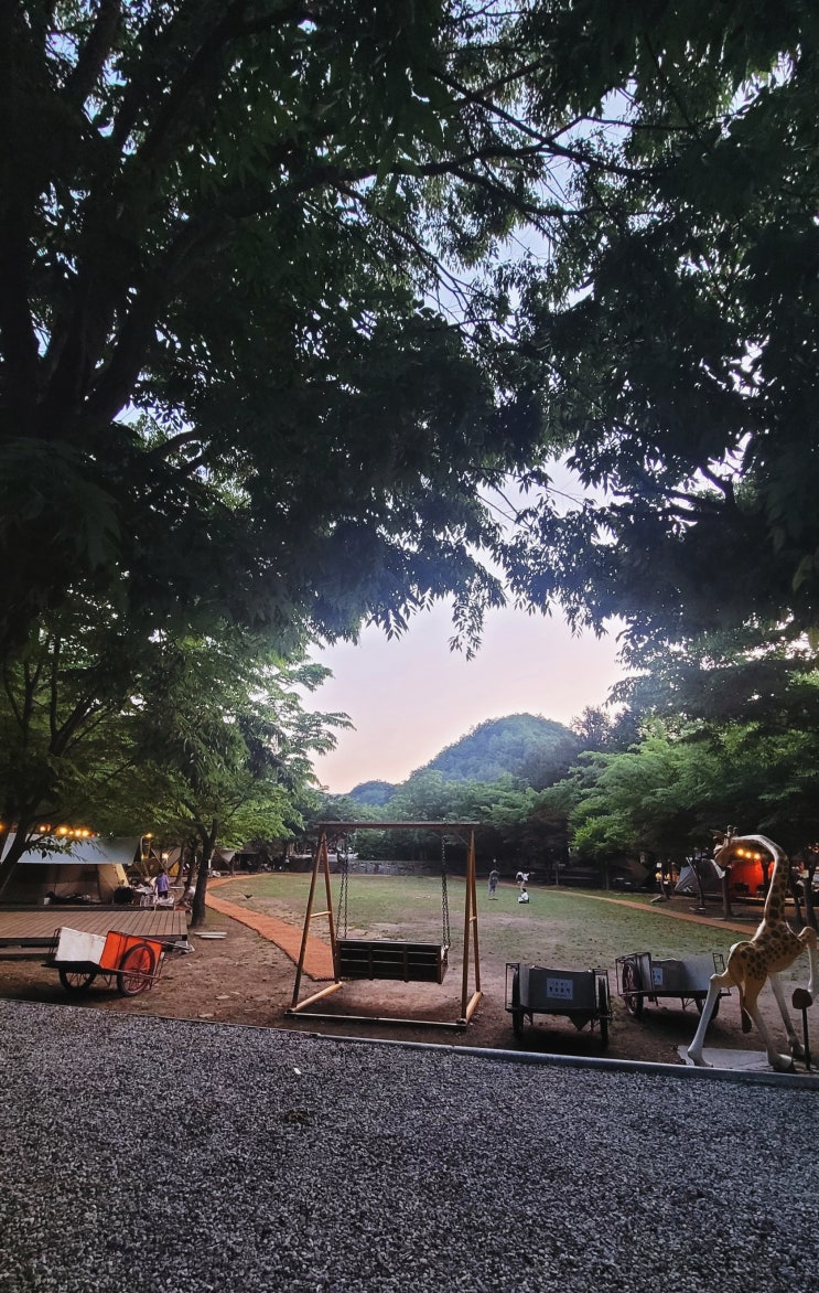 중학생도 가기좋은 캠핑장.      한스캠핑장