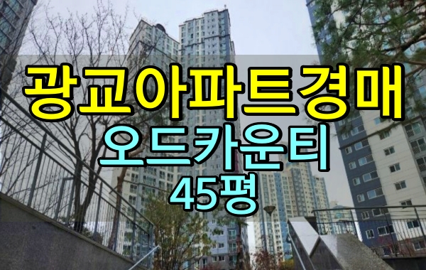  광교아파트경매 오드카운티 45평