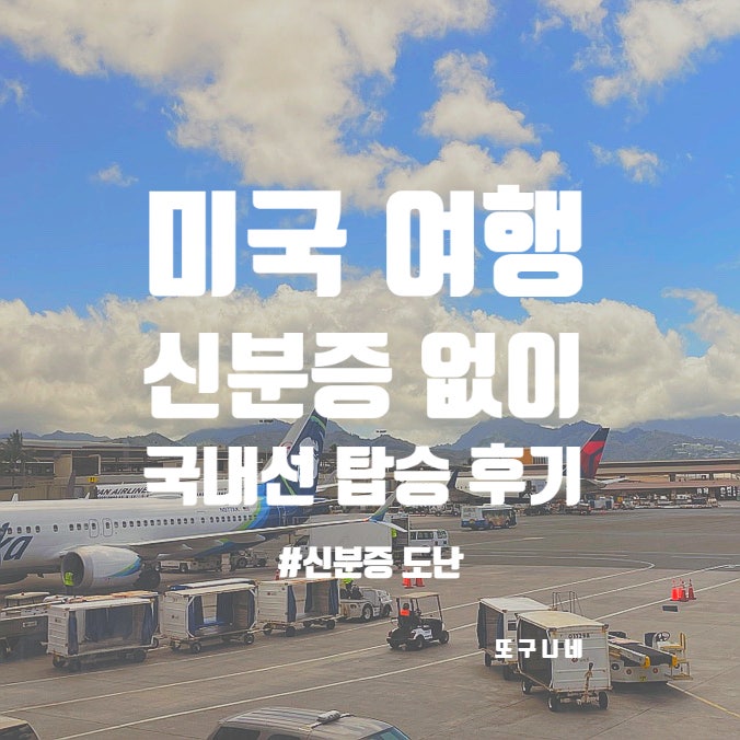  미국에서 신분증 없이 미국 국내선 비행기 탑승 후기 (신분증 도난, 분실)