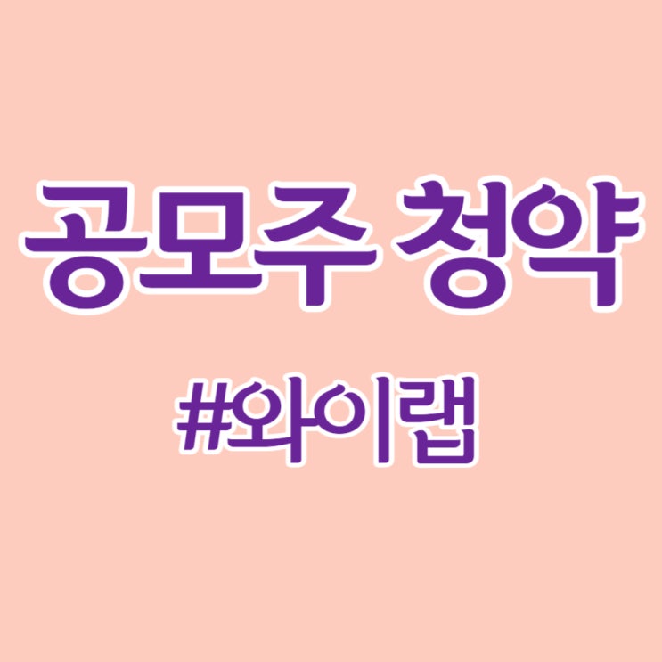  와이랩, 청약 경쟁률 1,917 대 1, 증거금 6.5조 원 청약에 참여했습니다.