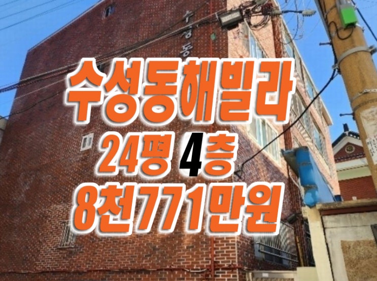 대구 빌라 매매 경매 / 수성구 수성동해빌라 다세대빌라 경매물건 대구 빌라 매매 경매 / 수성구 수성동해빌라 다세대빌라 경매물건